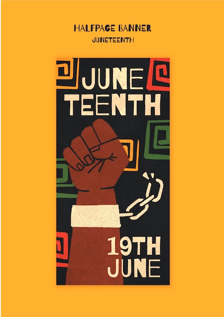 Juneteenth template design