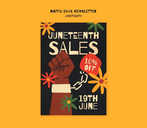 Juneteenth  template design