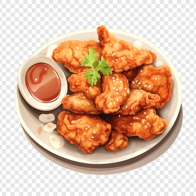 Free PSD karaage isolated on transparent background