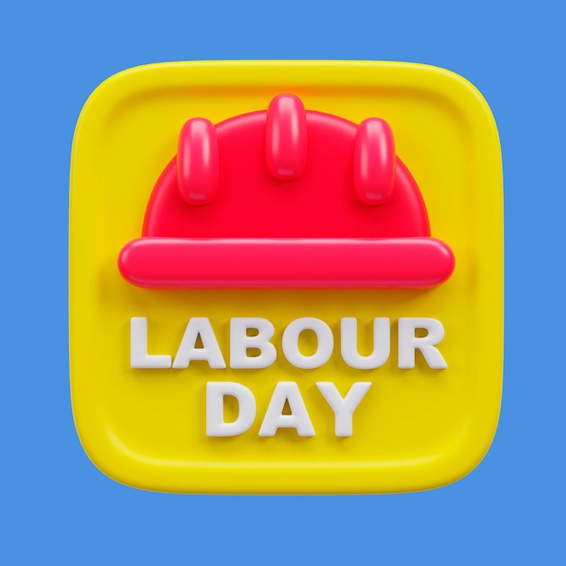 Free PSD labour day celebration with  helmet