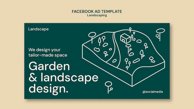 Free PSD landscaping template design