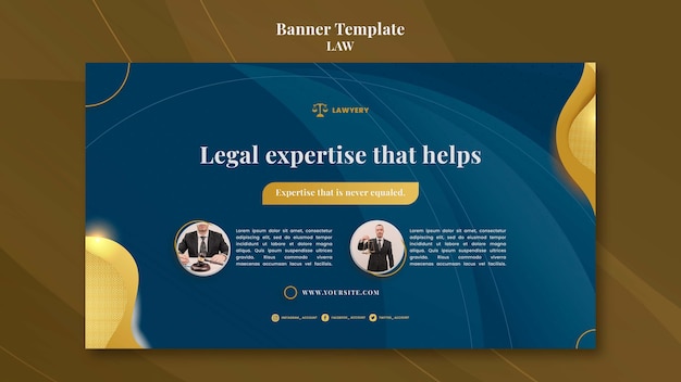 Free PSD law template banner design