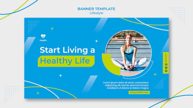 Free PSD lifestyle banner design template