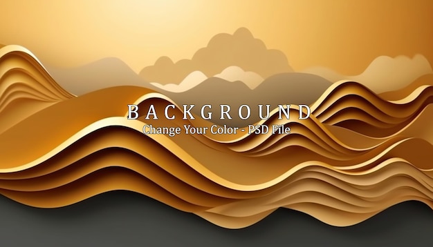 Free PSD luxury paper cut background generative ai