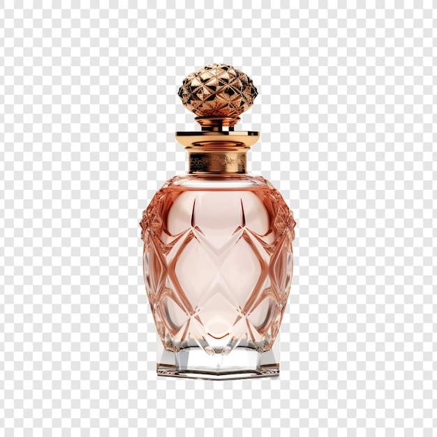 Free PSD luxury perfume bottle png isolated on transparent background