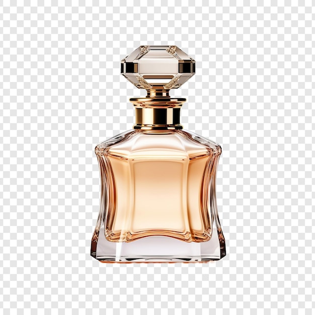 Free PSD luxury perfume bottle png isolated on transparent background