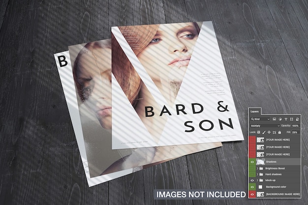 Free PSD magazine covers mock-up