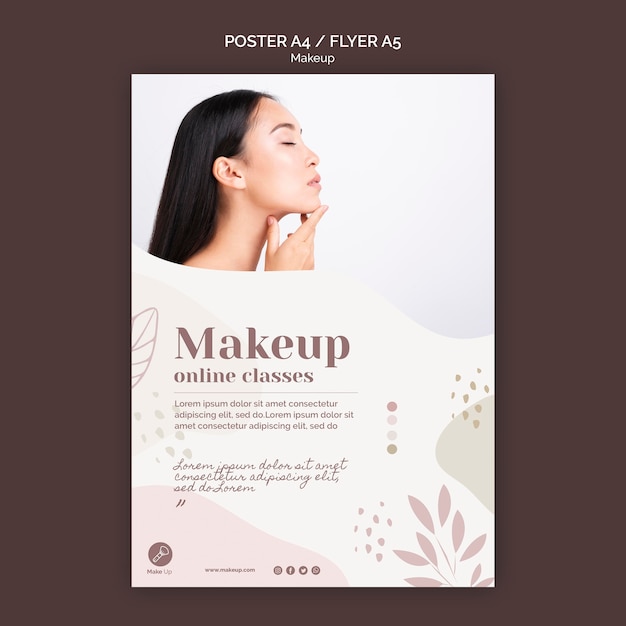 Make-up concept poster template