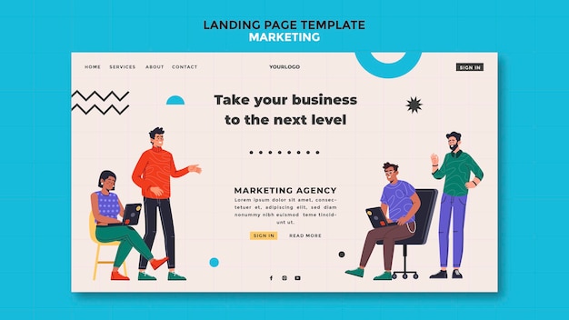 Marketing landing page