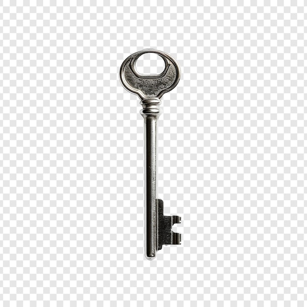 Free PSD material key isolated on transparent background