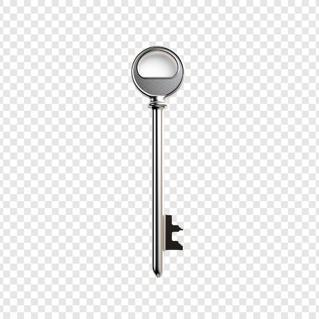 Free PSD material key isolated on transparent background