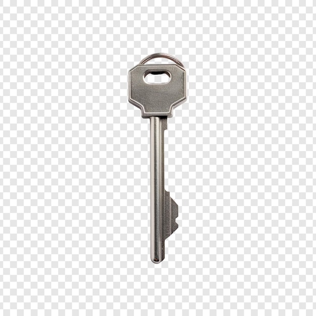 Free PSD material key isolated on transparent background