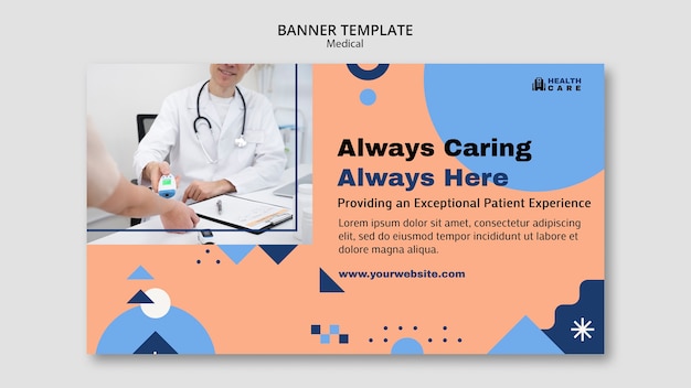 Free PSD medical banner template