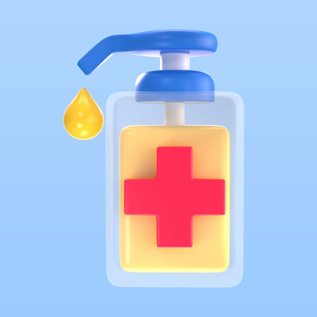 Free PSD medical disinfectant icon