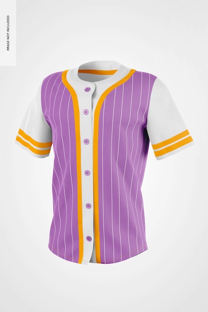 Free PSD men baseball jersey mockup