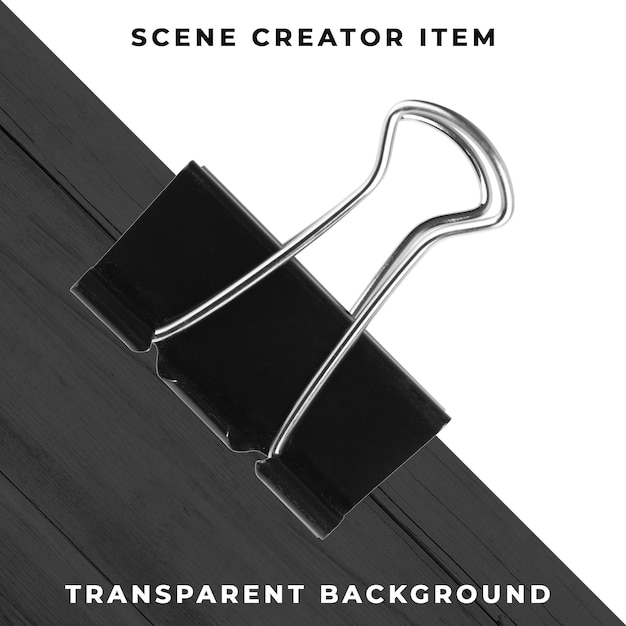 Free PSD metal paperclip object transparent psd