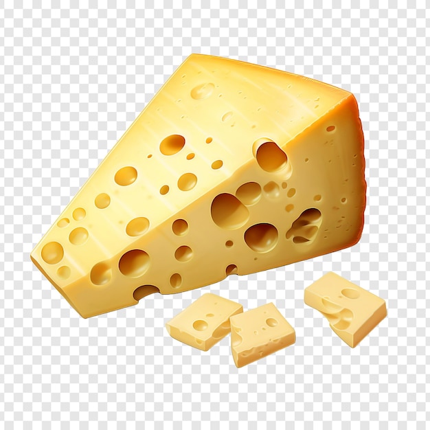 Free PSD monterey jack isolated on transparent background