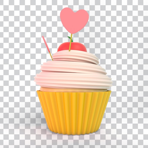 Free PSD mothers day cup cake