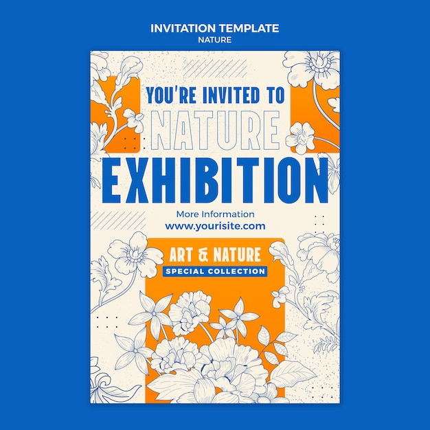 Nature event invitation template