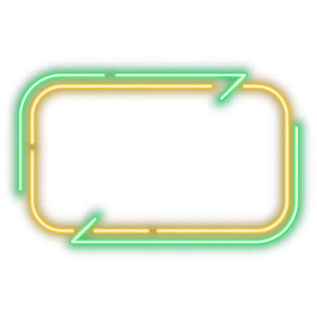 Free PSD neon frame