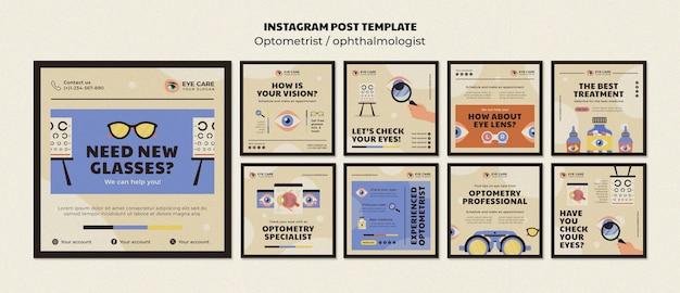 Free PSD ophthalmologist template design