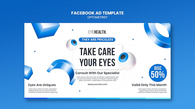 Free PSD optometrist template design