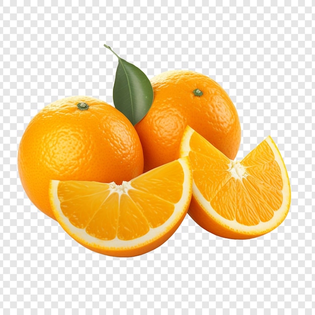 Free PSD oranges isolated on transparent background