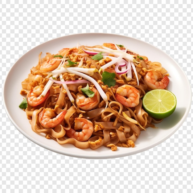 Free PSD pad thai isolated on transparent background