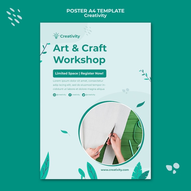 Paper art vertical print template