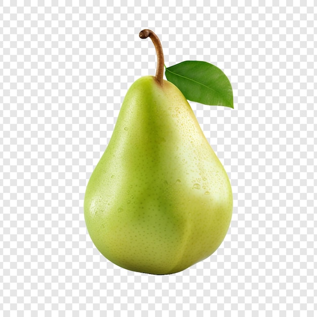 Pear fruit isolated on transparent background