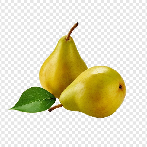 Free PSD pears isolated on transparent background