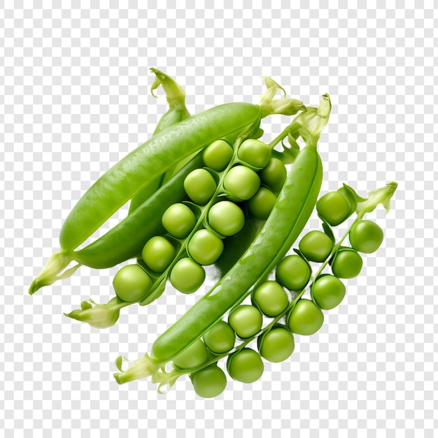 Free PSD peas isolated on transparent background