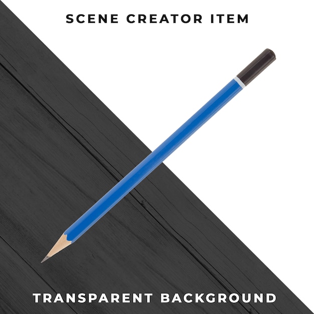 Pencil object transparent PSD