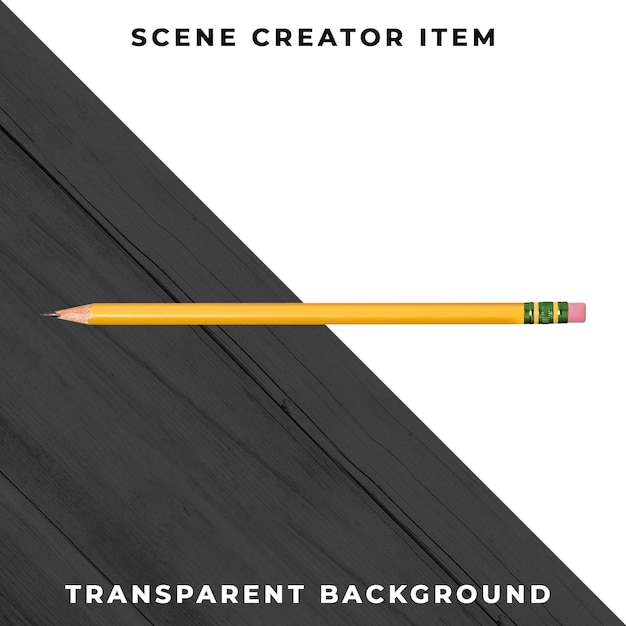 Free PSD pencil object transparent psd