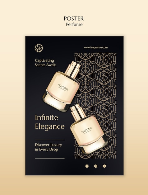 Free PSD perfume template design