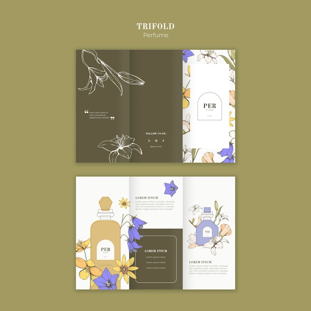 Free PSD perfume template design