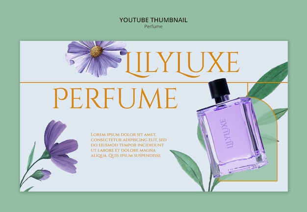 Free PSD perfume template design