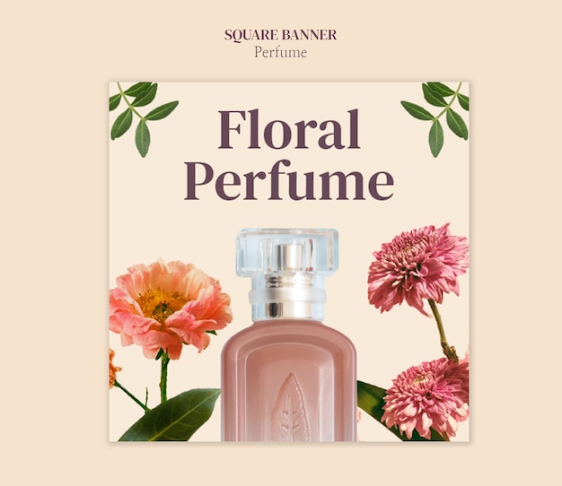 Free PSD perfume template design