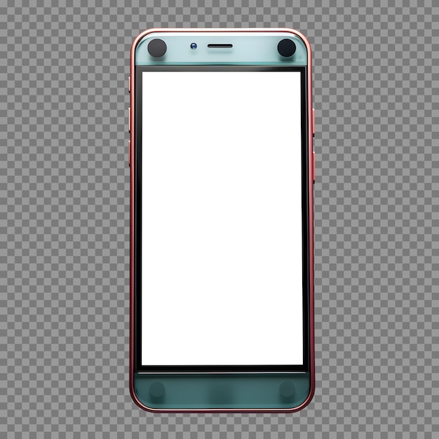 Free PSD phone mockup with blank screen for design