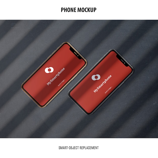 Free PSD phone screen mockup