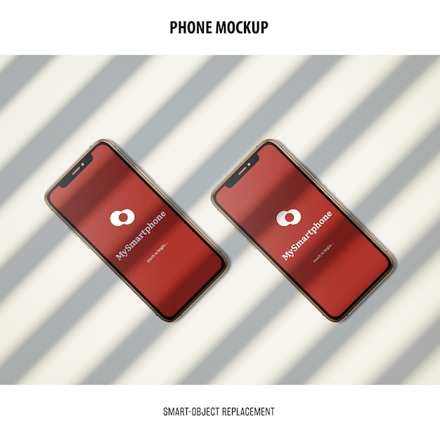 Free PSD phone screen mockup