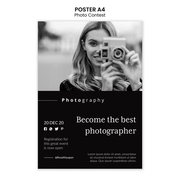 Photo competition poster template