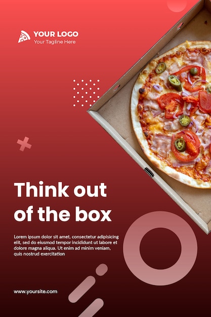 Pizza Template flyer PSD