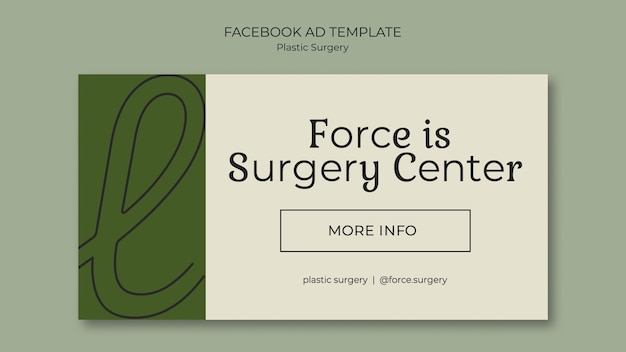 Free PSD plastic surgery facebook template