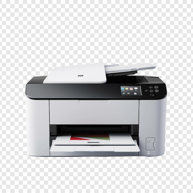 Free PSD printer isolated on transparent background