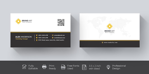 Free PSD professional business card