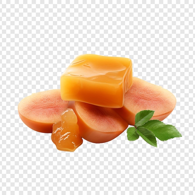 Free PSD quince paste isolated on transparent background