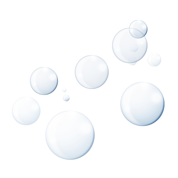 Free PSD realistic bubbles isolated