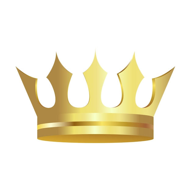 Realistic golden crown