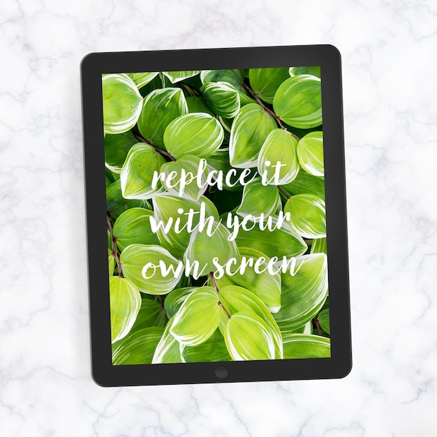 Free PSD realistic ipad screen mock up